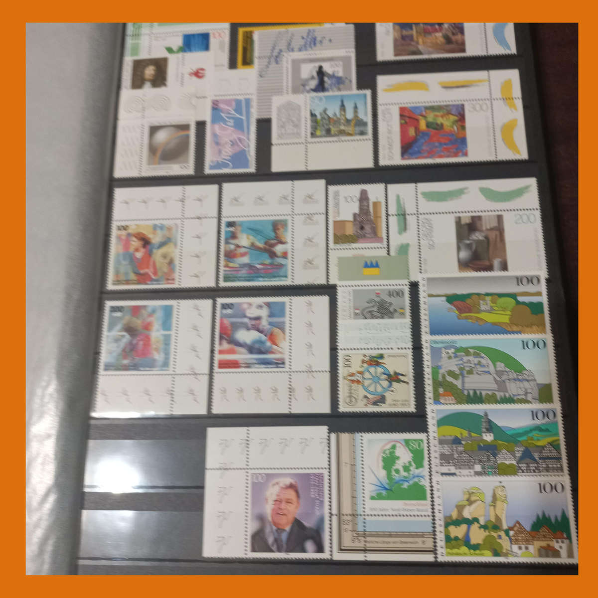 Germany Federal MINT 19902000 in Lighthouse Stock Book with Sixteen double sided Pages