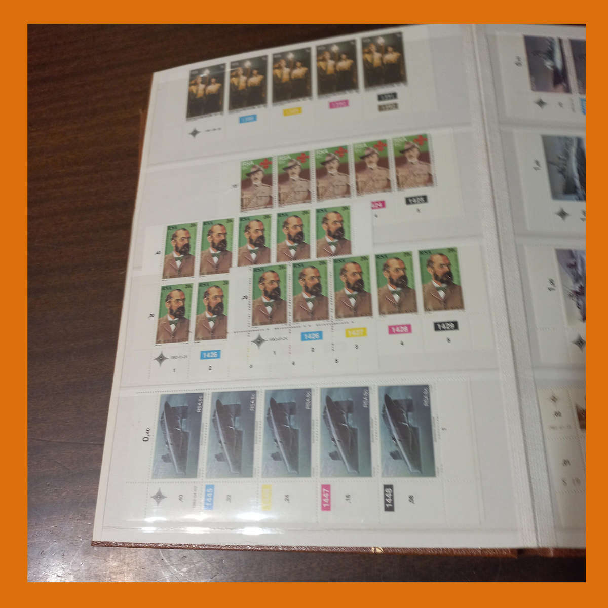 South Africa Republic Control Blocks  3 Stock Book Albums (1980s to 1995)