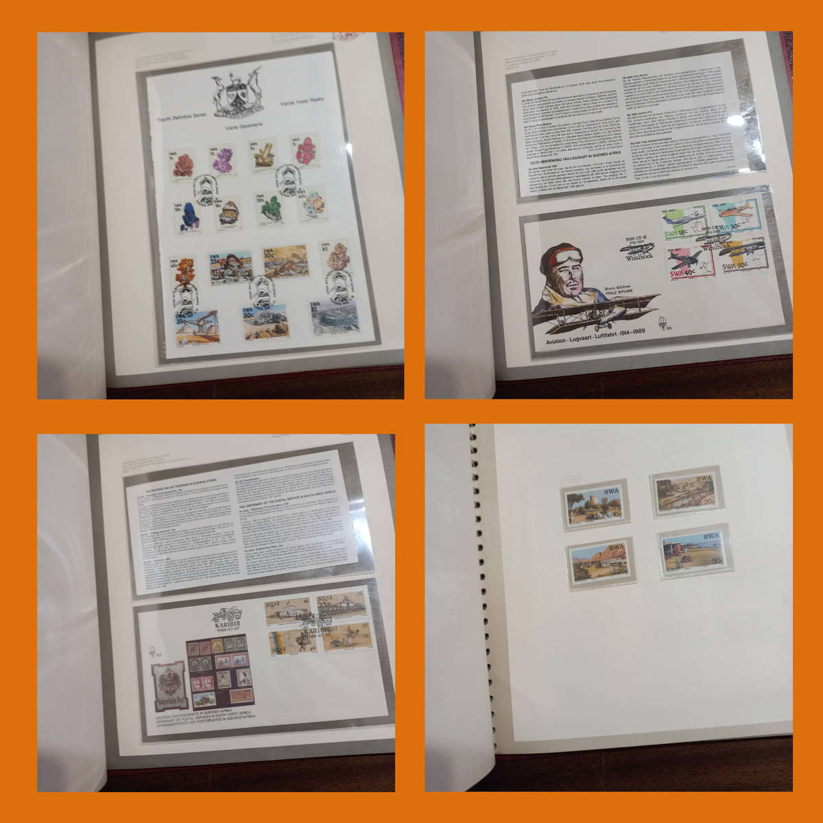 SWA 1982 to 1990 Collection in 3 Pre-Printed Albums  FDCs, Bulletins, Date Stamp And Maxi Cards