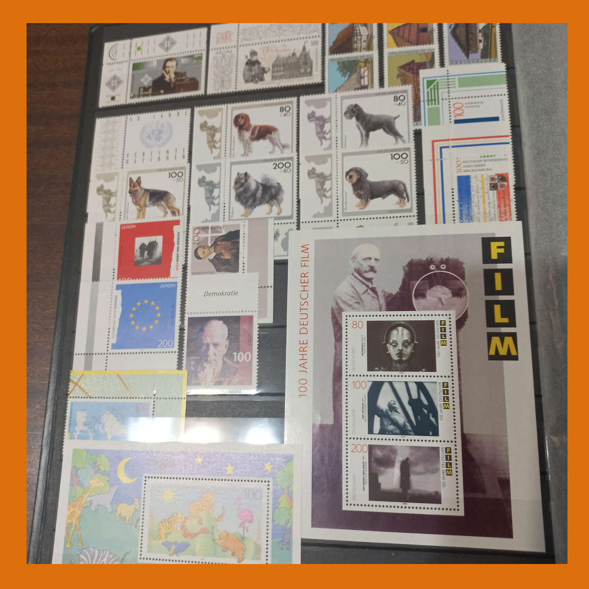 Germany Federal MINT 19902000 in Lighthouse Stock Book with Sixteen double sided Pages