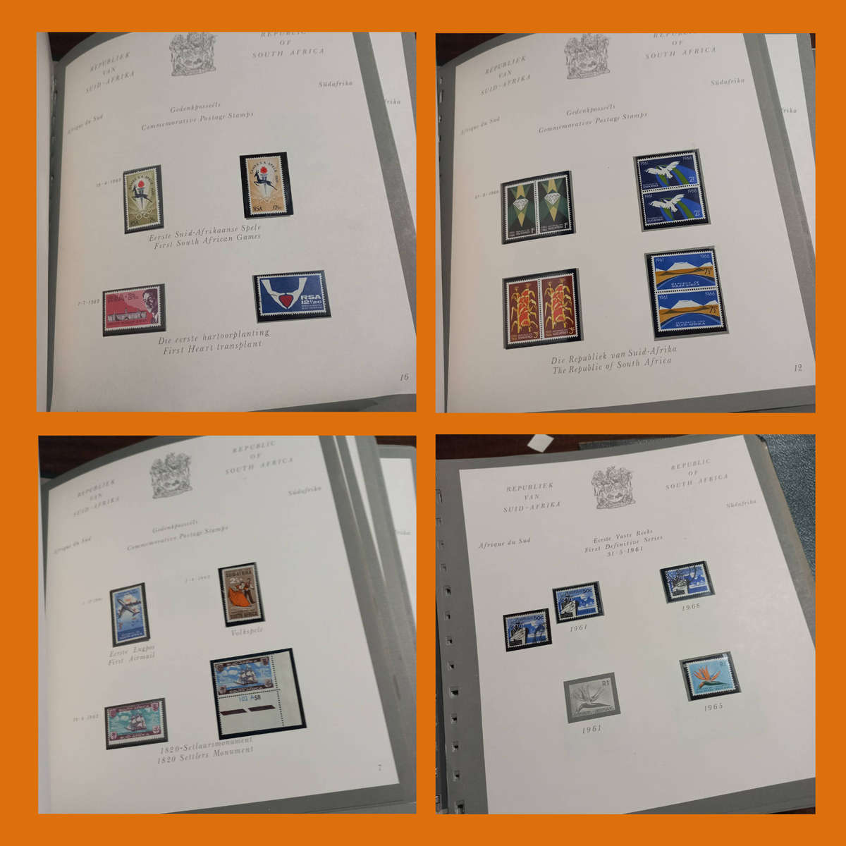 RSA 2 Pre-Printed Albums in Slip/Dust Covers (1961 to 1985, Incomplete)