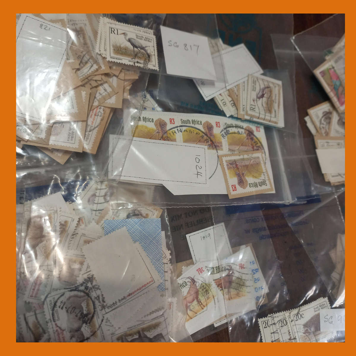 South Africa 6th Definitive Fauna Series  Sorted in Money Bags, 700g