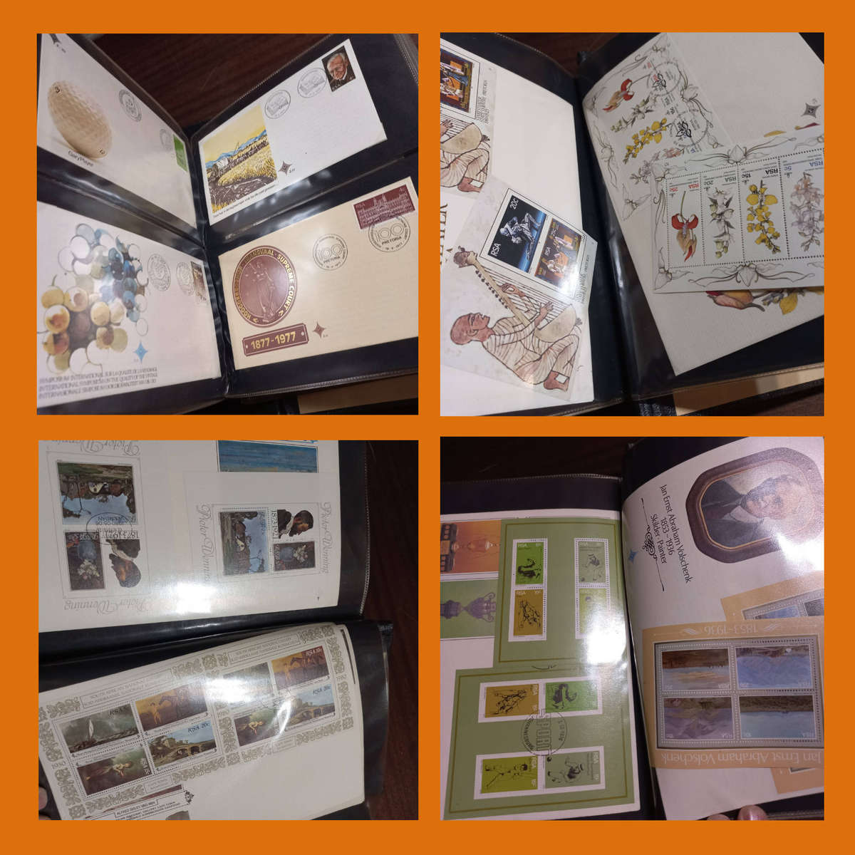 South Africa & Homelands First Day Covers  2 Albums (19661985) with Date Stamp Cards  6.1kg