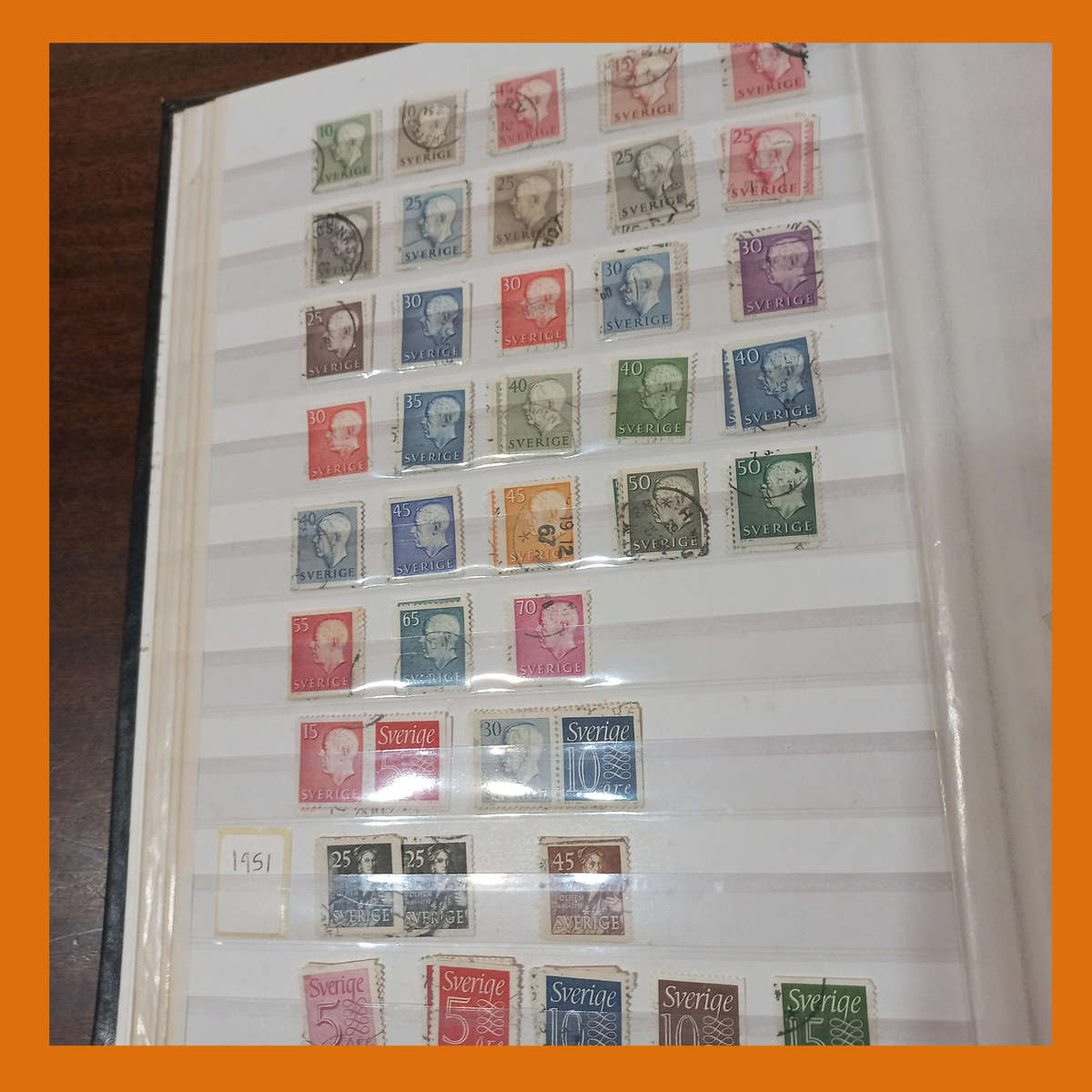 Sweden Imperial PRINZ 32 Page Stock Book  1972 to 2017