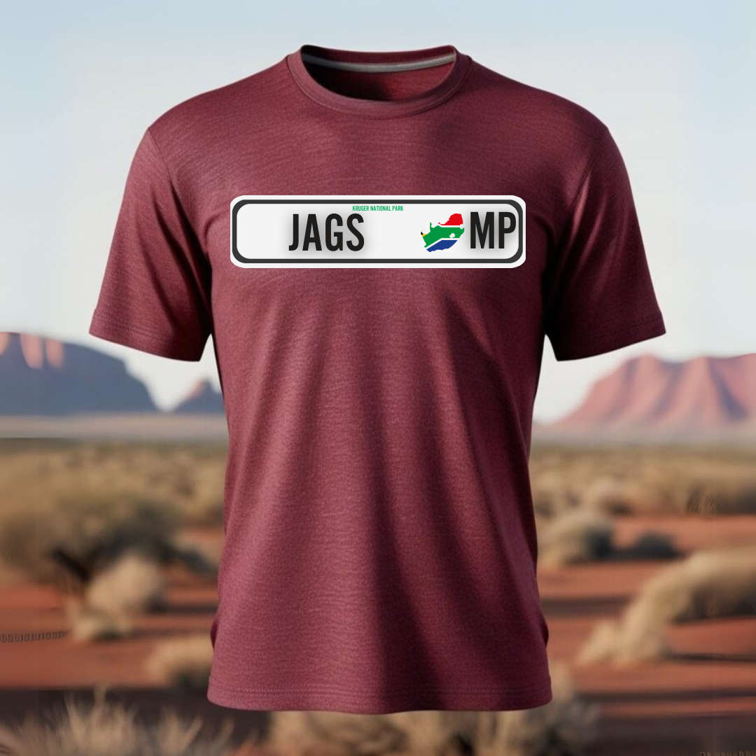 NUMBER PLATE - JAGS - Show your SA Roots - Unisex Crew Neck Tee