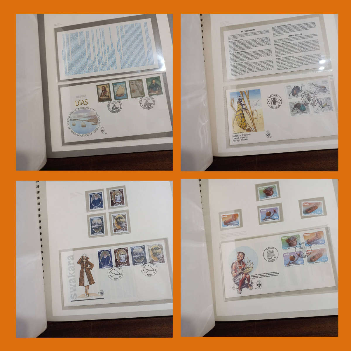 SWA 1982 to 1990 Collection in 3 Pre-Printed Albums  FDCs, Bulletins, Date Stamp And Maxi Cards