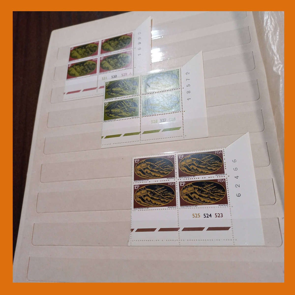 South Africa Republic Dealers Stock Book with Blocks and Sets Commemoratives from 1961 to 1972