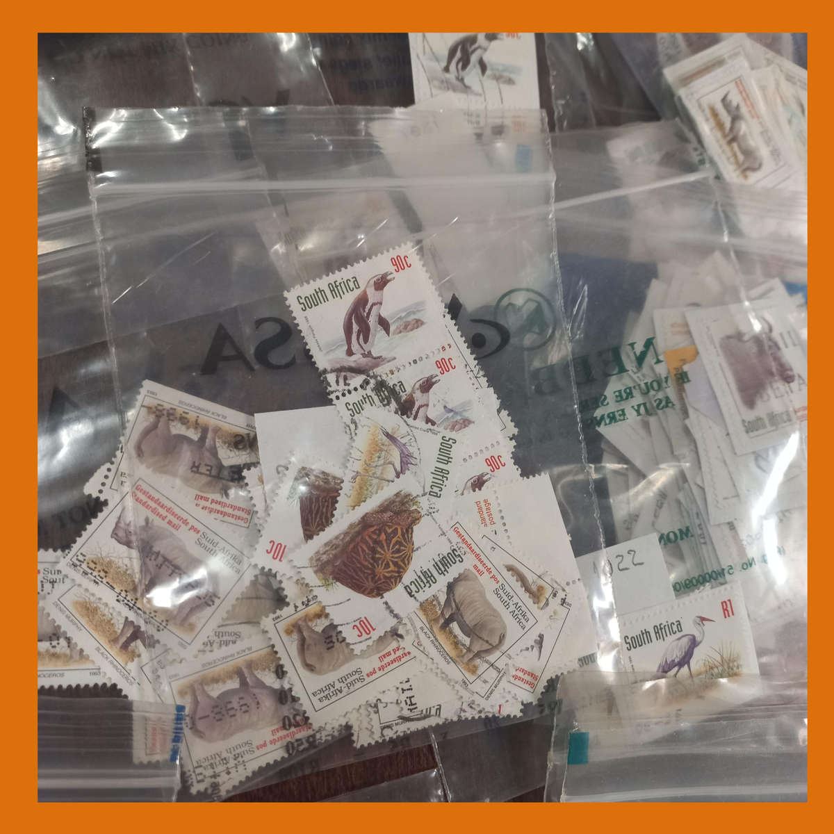 South Africa 6th Definitive Fauna Series  Sorted in Money Bags, 700g