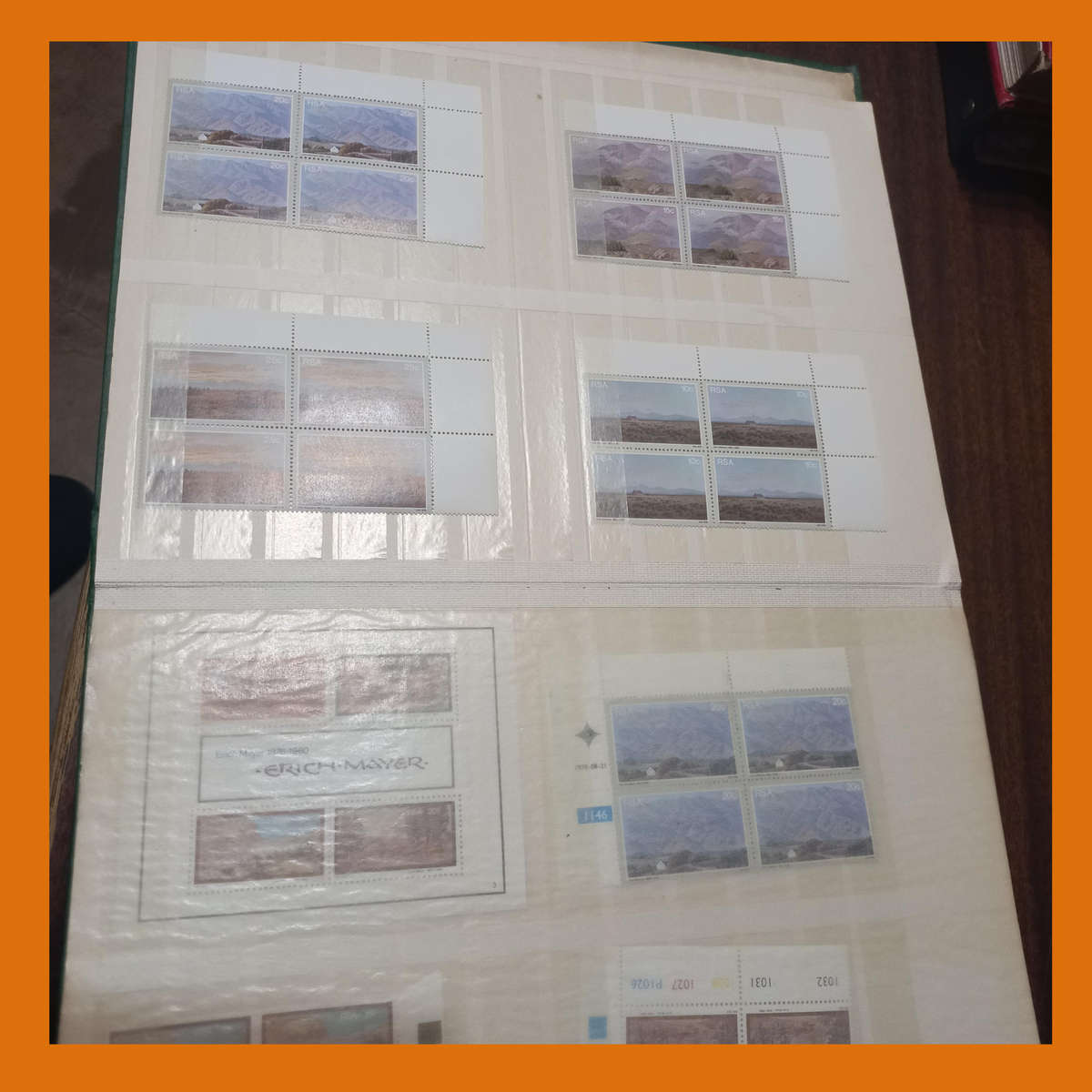 South Africa Republic 1970s Control Blocks and Singles in 16-Page Stock Book