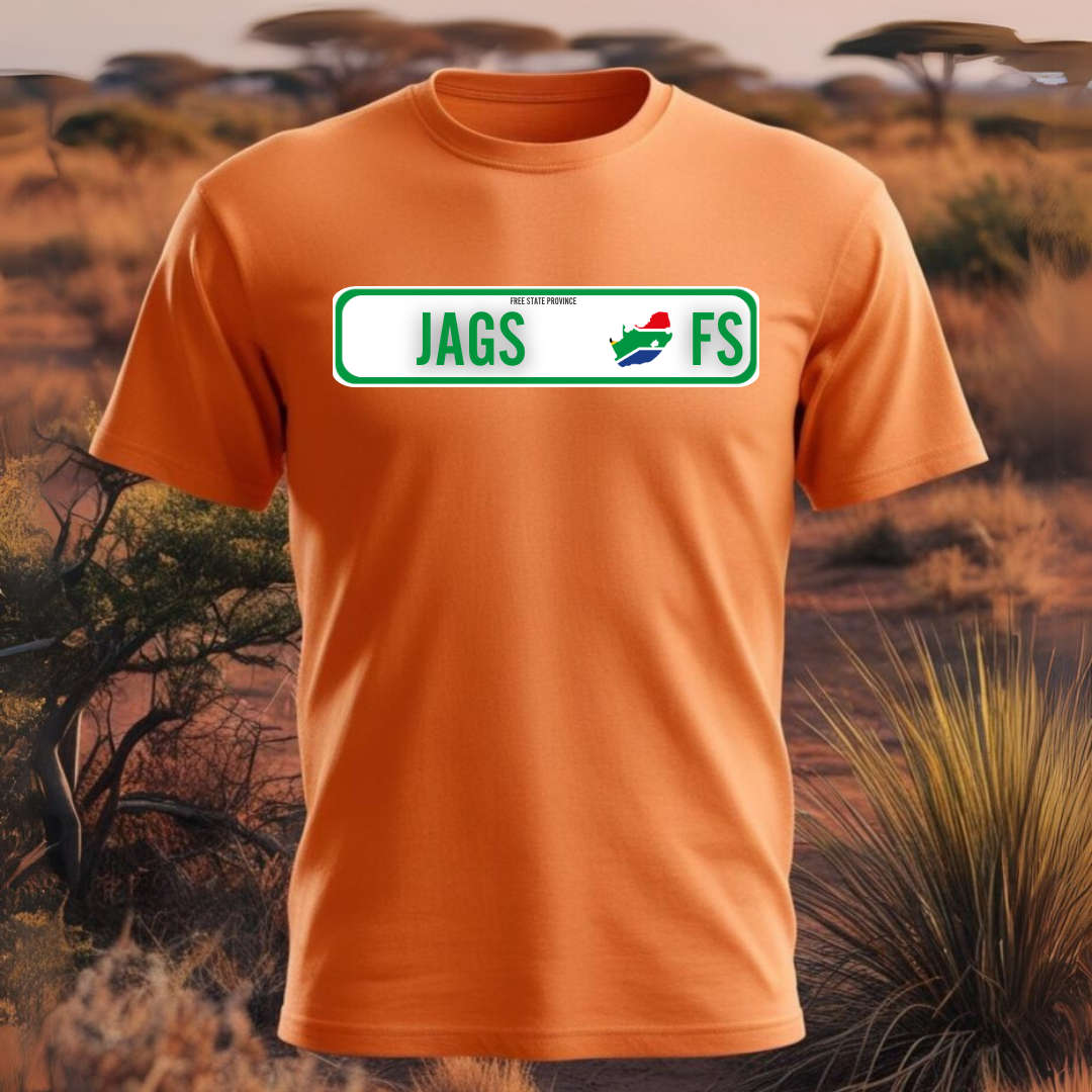 NUMBER PLATE - JAGS - Show your SA Roots - Unisex Crew Neck Tee