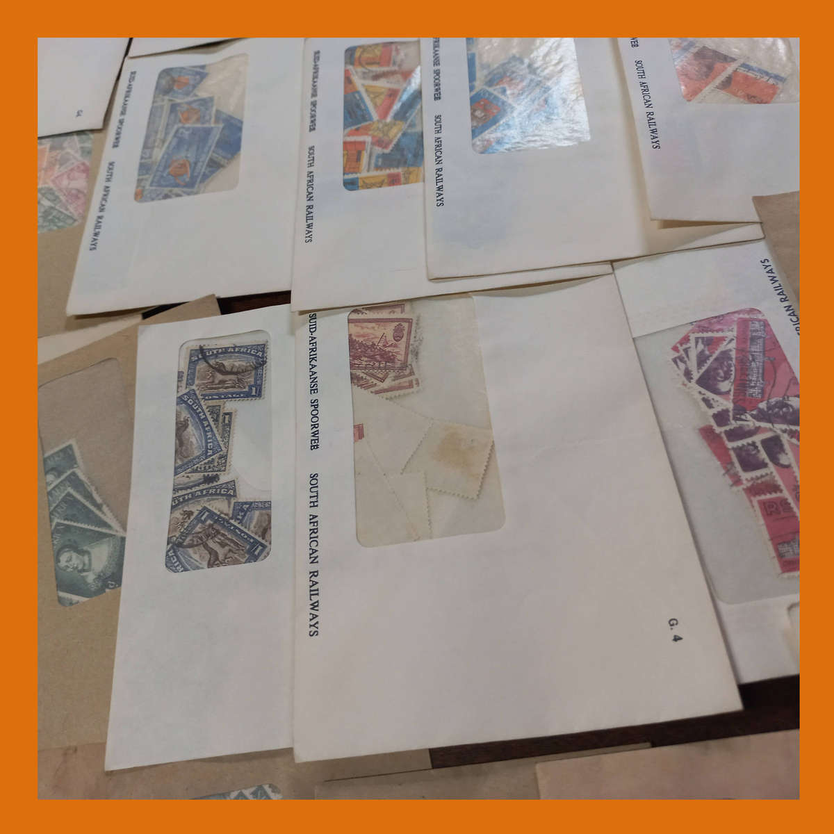 South Africa Union and Early Republic Stamps Sorted in Envelopes Total Weight 450g