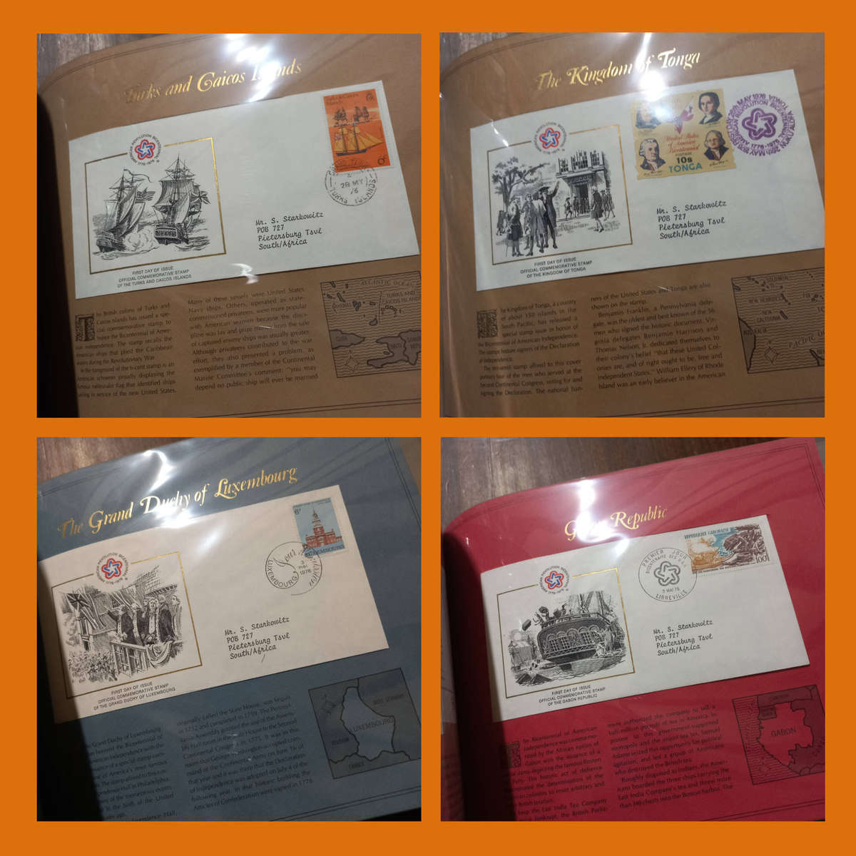 USA  American Revolution Bicentennial Limited Edition Collection Over 100 International Covers