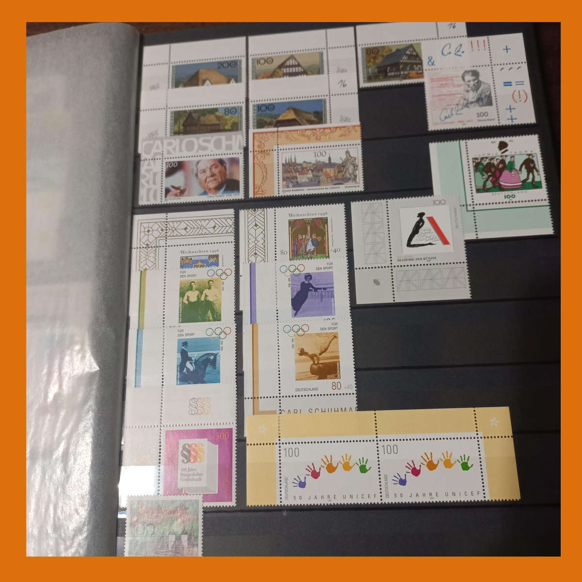 Germany Federal MINT 19902000 in Lighthouse Stock Book with Sixteen double sided Pages