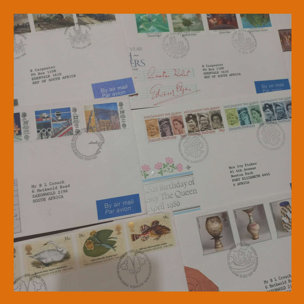 Great Britain First Day Covers 75 Plus Mainly 1980s Addressed Selection