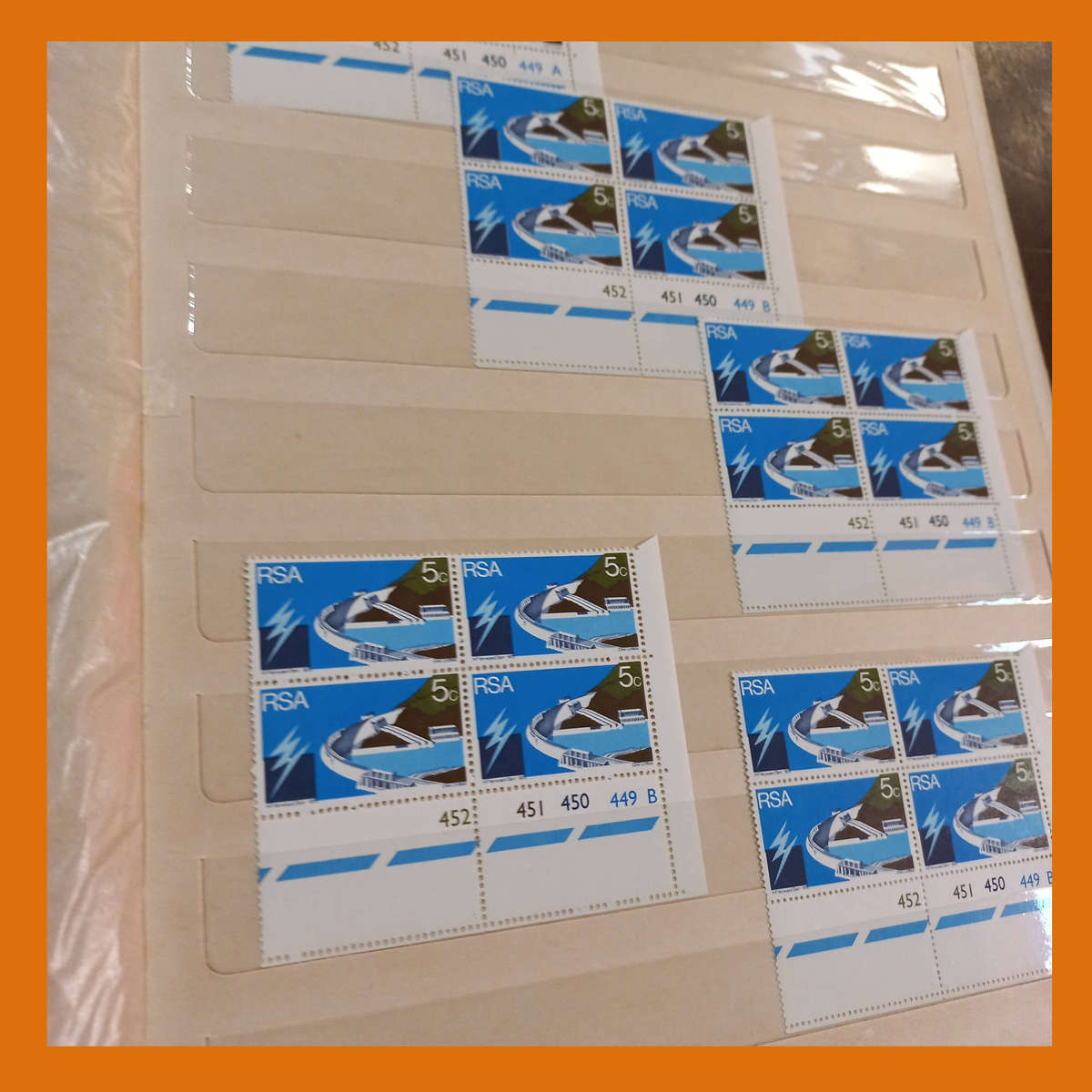 South Africa Republic Dealers Stock Book with Blocks and Sets Commemoratives from 1961 to 1972