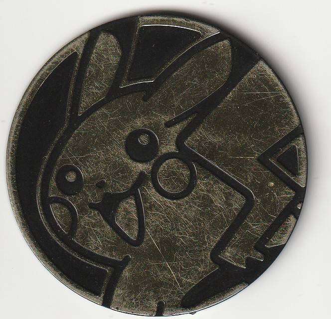 Official Pokemon TCG Coin - Oversized PLASTIC - Gold Metallic - PIKACHU - Collect or Gameplay