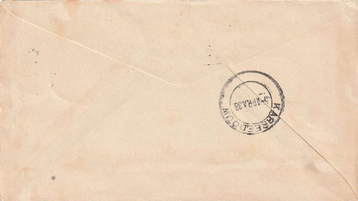 New Zealand cover FDC - 1938 - King George VI KAREEDOUW South Africa