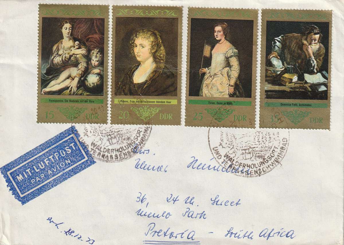 Germany DDR Cover - 1973 - Paintings