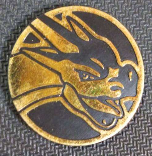 Official Pokemon TCG Coin - Small PLASTIC - Gold Metallic - CHARIZARD - Collect or Gameplay