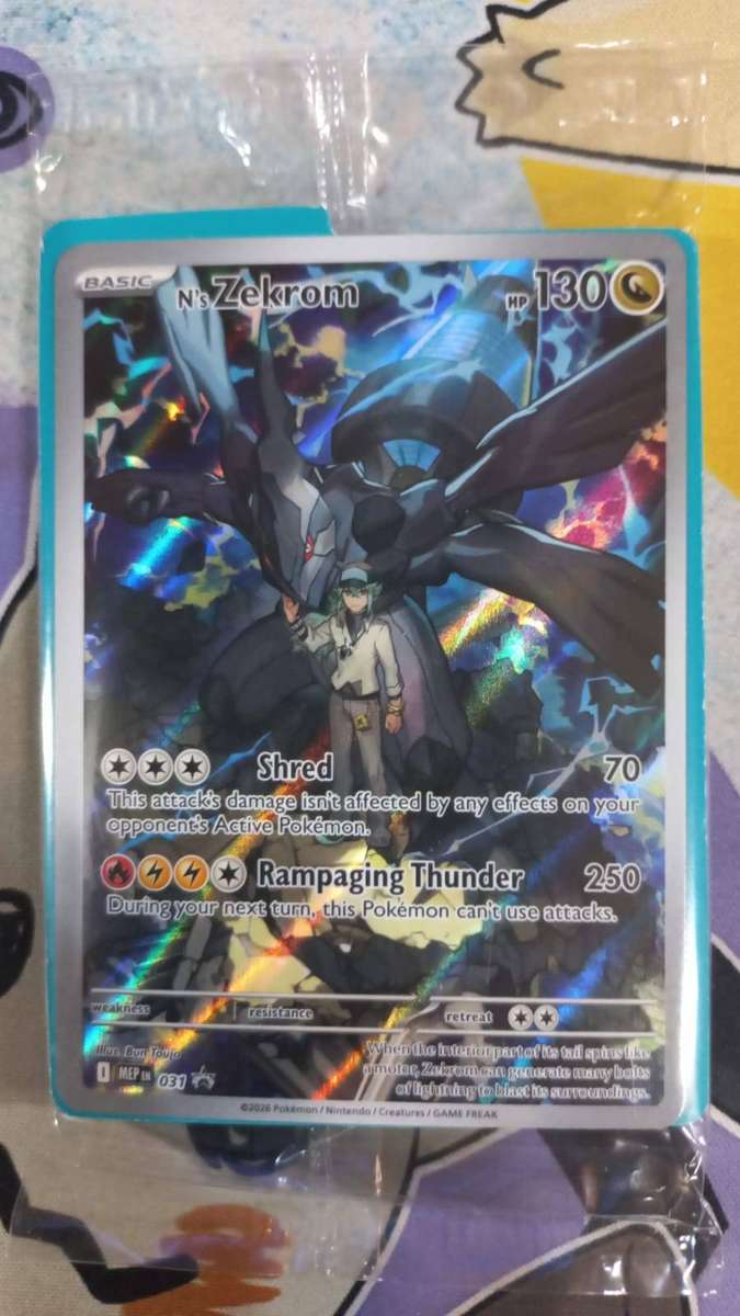 N's Zekrom 31/Promo Pokemon TCG Mega Evolution MEP EN Dragon SEALED Promotional Black Star