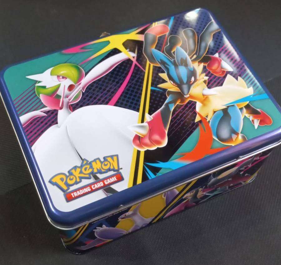 Empty Pokémon TCG Lunchbox Tin - Lucario and Gardevoir Evolved - Stylish Storage