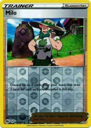 Milo 57/73 REVERSE HOLO Pokemon TCG Sword and Shield Champion's Path Supporter Trainer 057/073