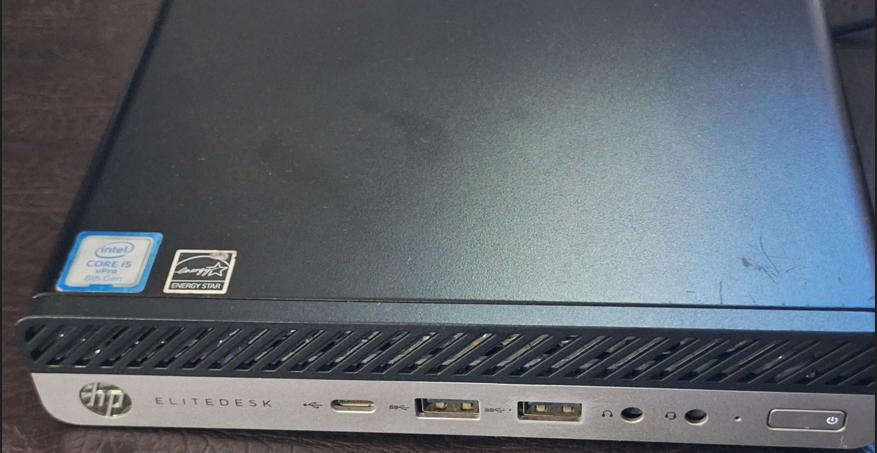 HP EliteDesk 8th Gen i5 8GB DDR4 RAM 256GB M.2 Gen3 SSD