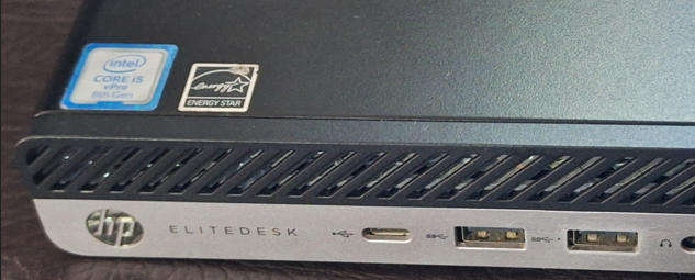 HP EliteDesk 8th Gen i5 8GB DDR4 RAM 256GB M.2 Gen3 SSD