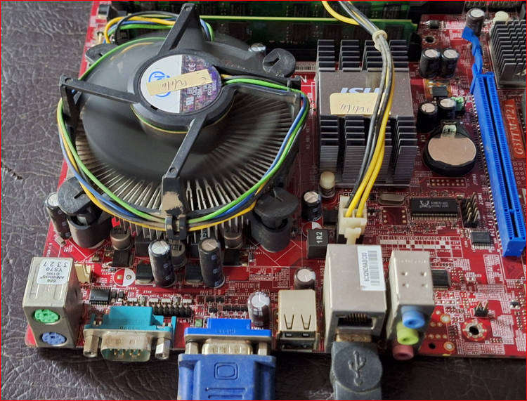 MSI motherboard, Intel Pentium Dual Core CPU & 2 x 2GB DDR2 Ram - working!!