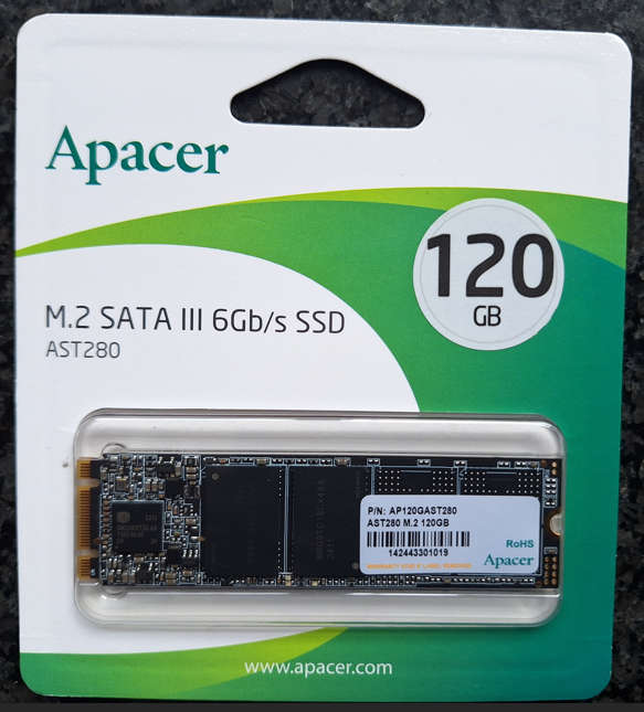 Apacer M.2 SATA III 6Gb/s SSD - 120GB