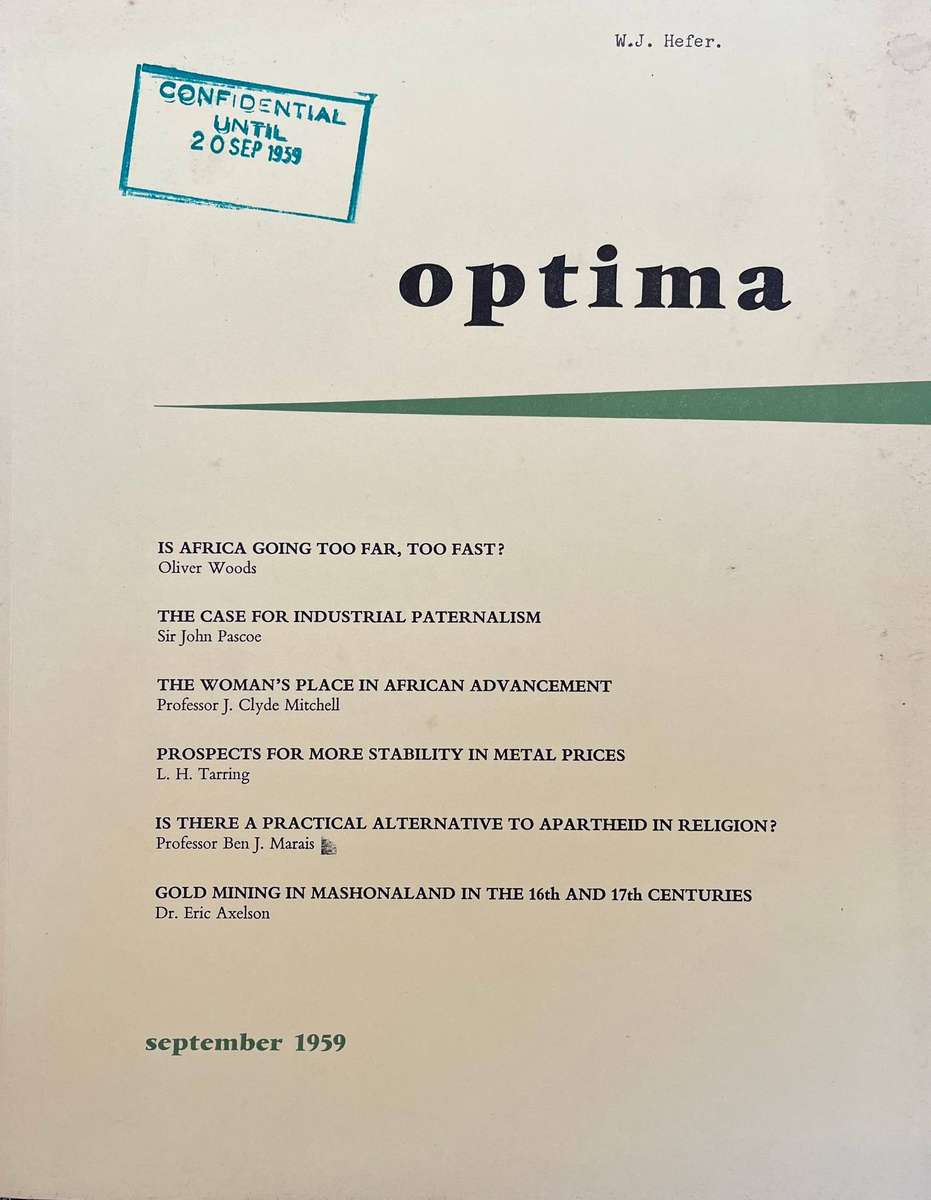 Optima September 1959