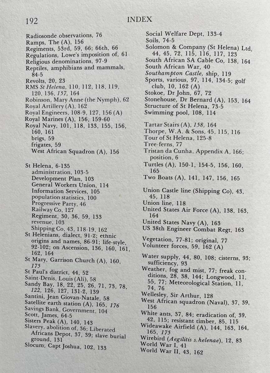 St Helena including Ascension Island and Tristan da Cunha
