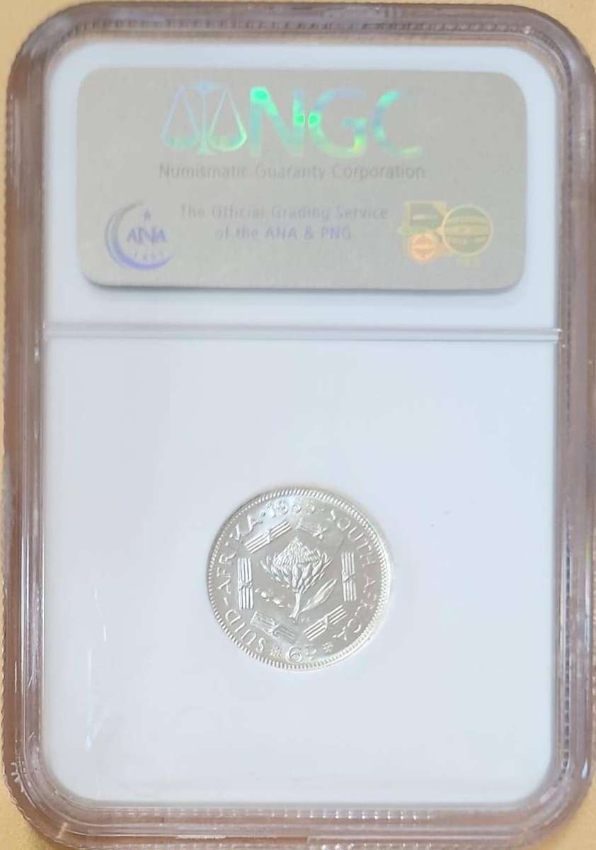 1955 6 Pence ~ NGC graded  PF67