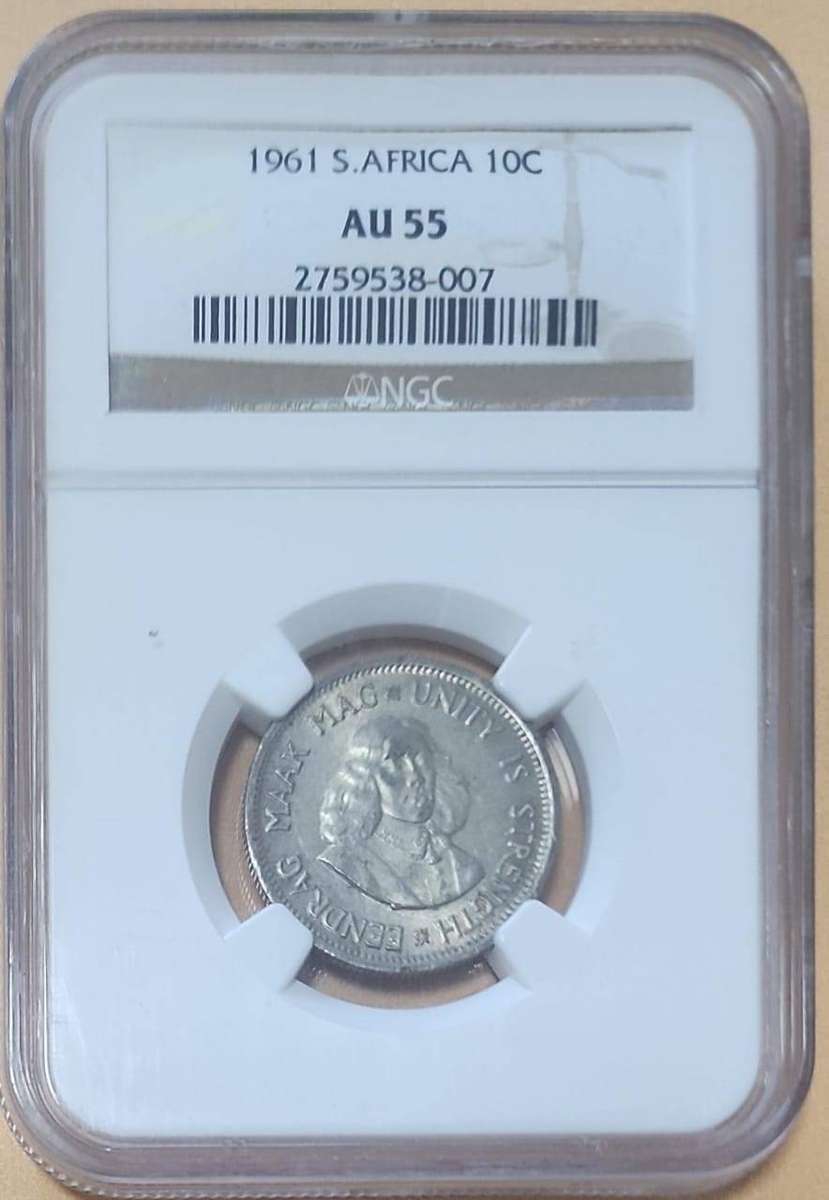 1961 10c - NGC Graded AU55