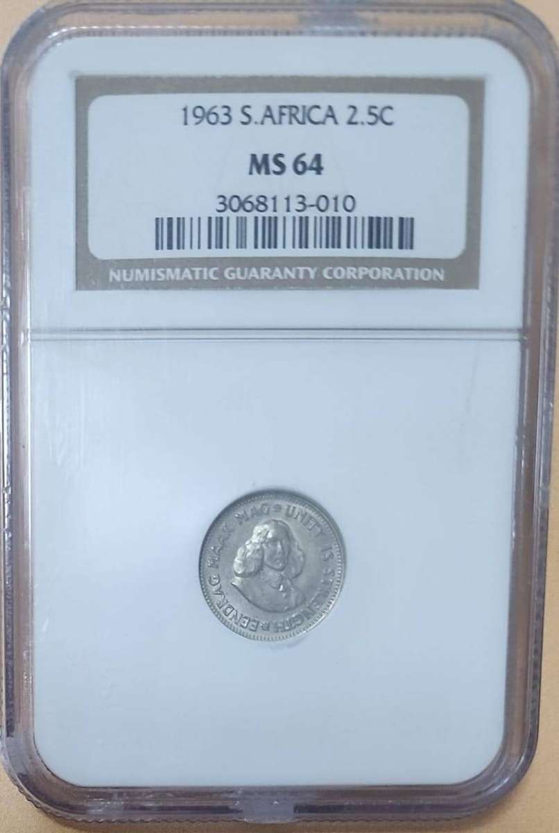 1963 2 1/2c - NGC Graded MS64