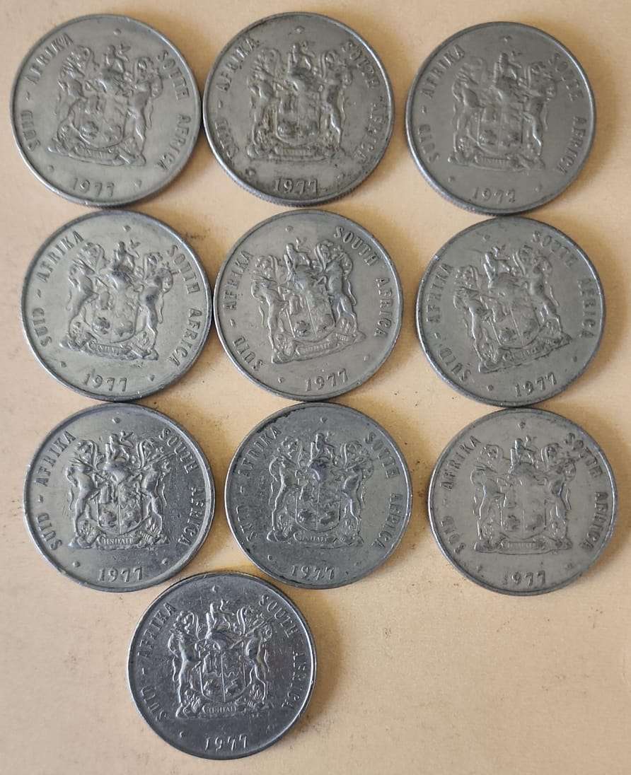 1977 R1 (One Rand) ~ Bid per Coin to take ALL!!