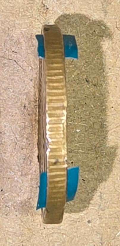 2008 South Africa 20c ~ Error ~ Bronze Plating, Rim Pulling Away!