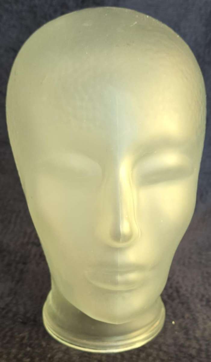 Vintage Glass Mannequin Head