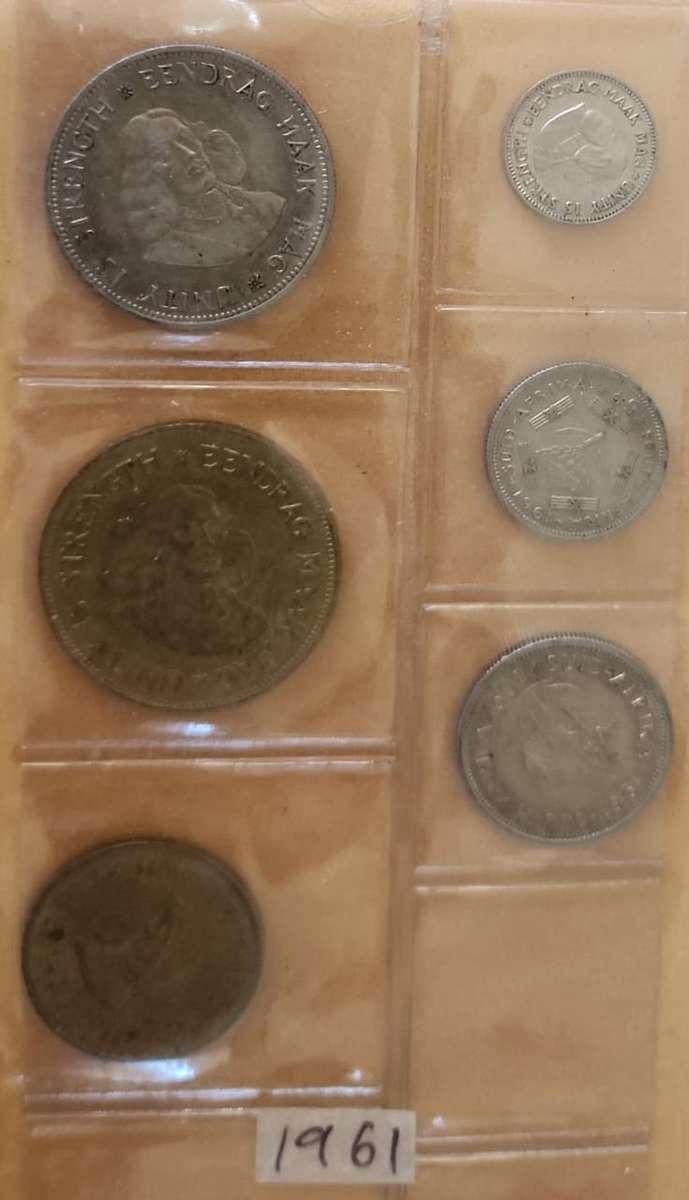 1961 ~ 1/2c, 1c, 2.5c, 5c, 10c, 20c