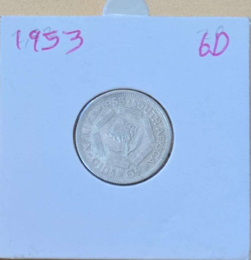 1953 Sixpence