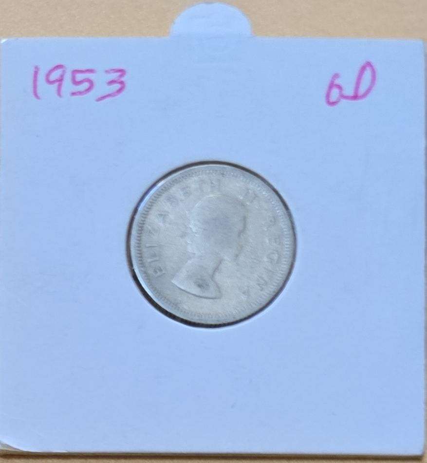 1953 Sixpence