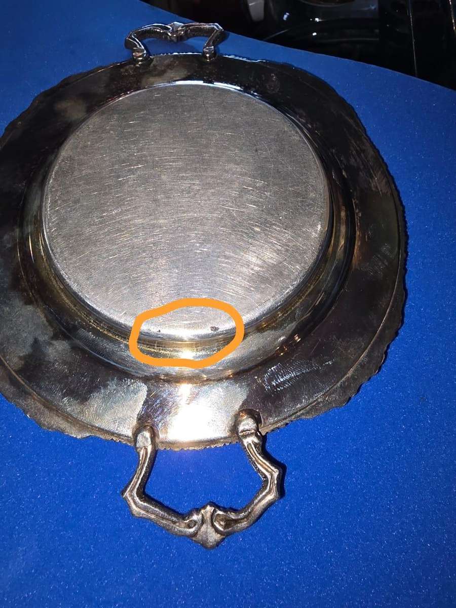 Vintage - Seranco,Silver Plated on Copper, Lidded With Glass Butter Dish