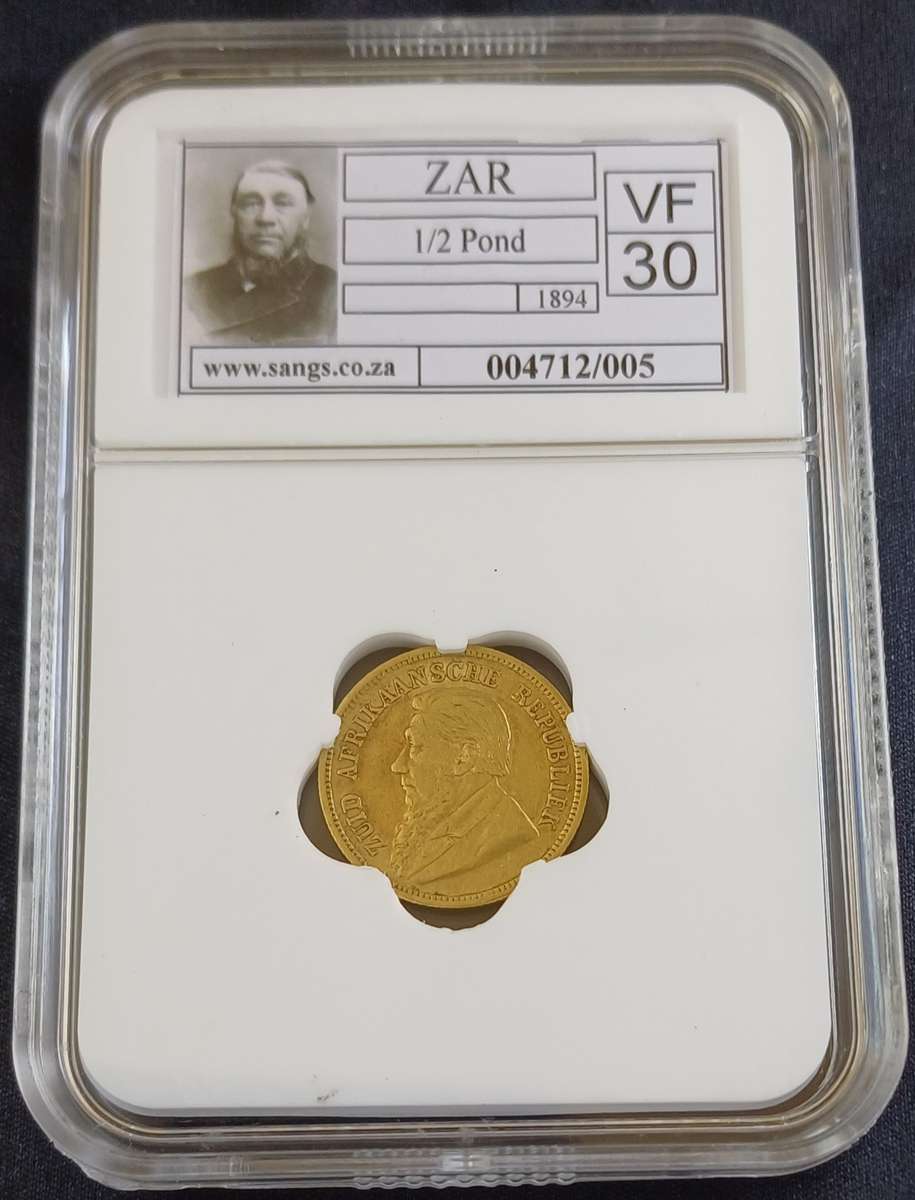 1894 Gold 1/2 Pond * SANGS VF30 Starting @ R1