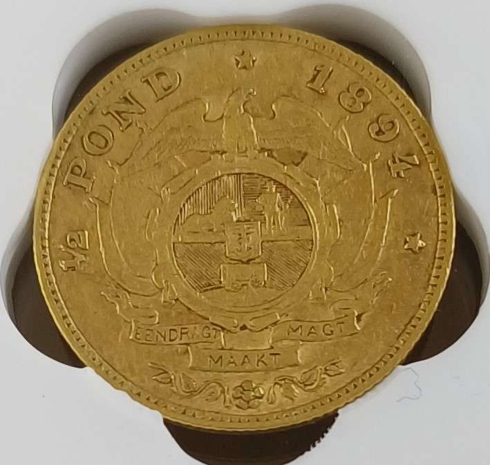1894 Gold 1/2 Pond * SANGS VF30 Starting @ R1