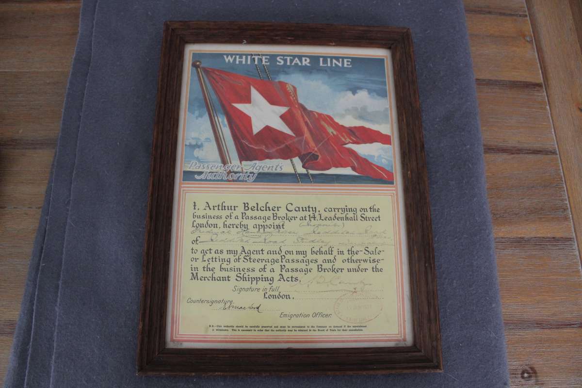 Shipping collectors......rare White Star Line authority.....see below.....