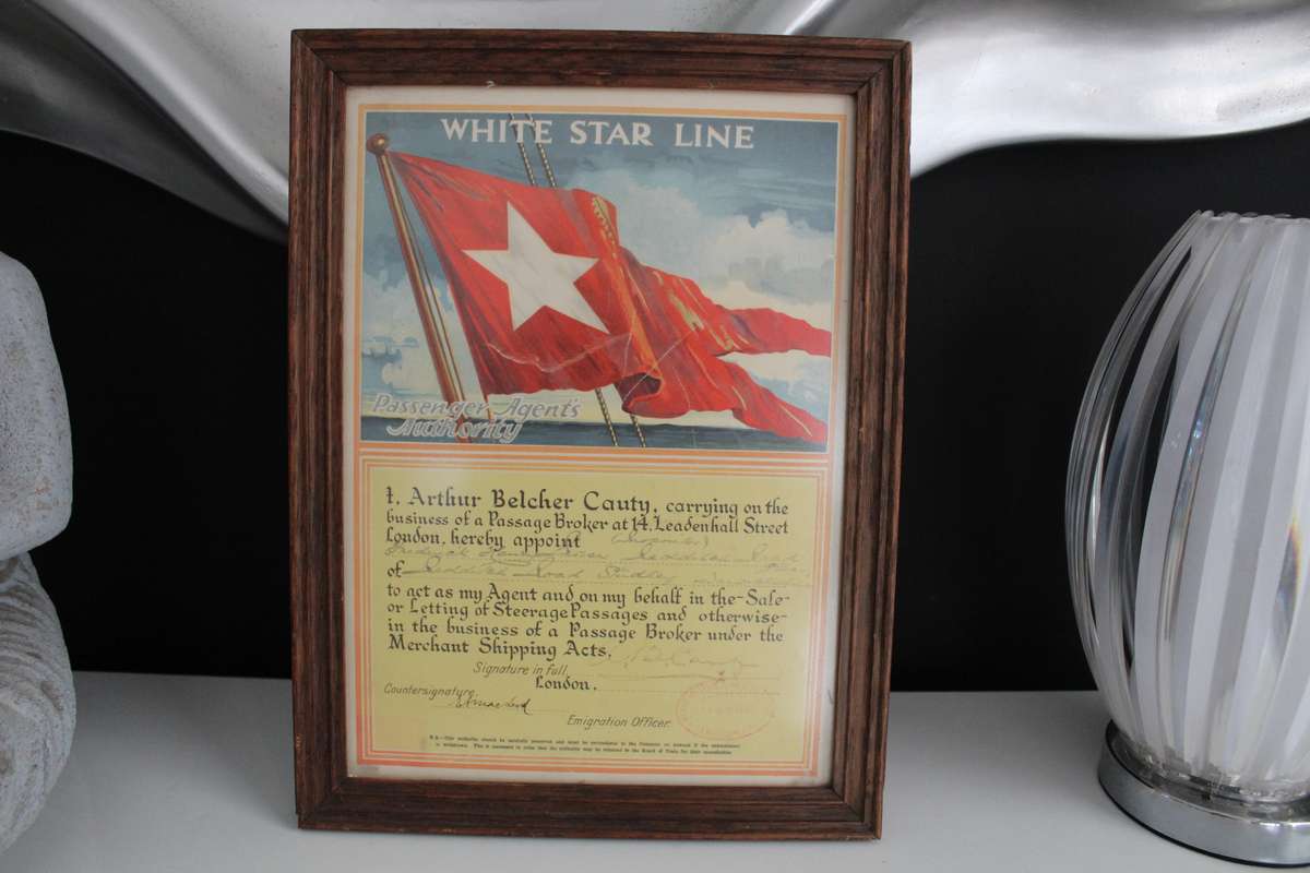 Shipping collectors......rare White Star Line authority.....see below.....