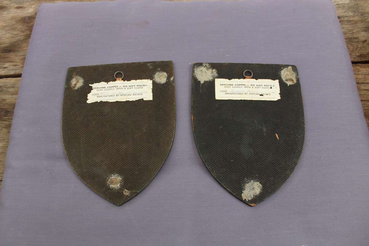 School of Infantry and Guardforce copper plaques - both for R 150!