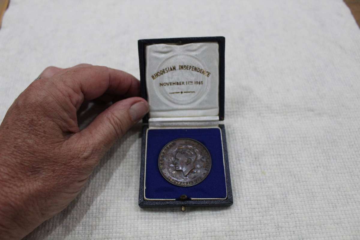 Rhodesian Independence Medallion - boxed