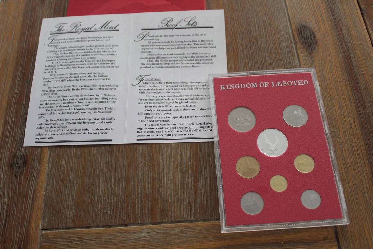 Kingdom of Lesotho Proof Coinage set 1980