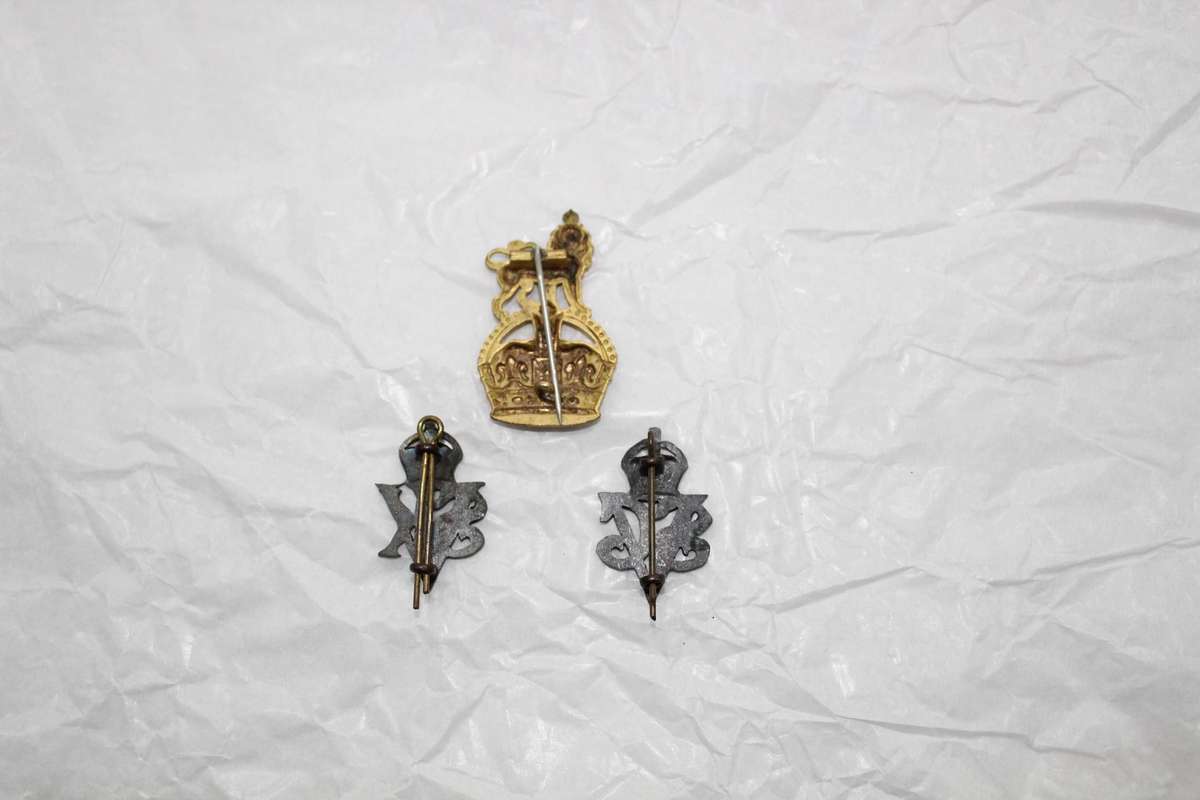 WW2  - incredible find - Staff Corps Volunteer Officers badges!